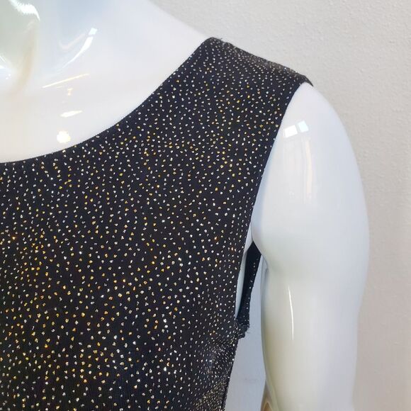 Vintage 90s Connected Apparel Black Rhinestone Tank - Picture 5 of 7